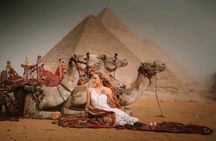 Cairo Photoshoot with Jumping Horse And Camel In Giza Pyramids