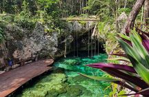 Guided tour of Tulum and swimming in Cenote Mariposa