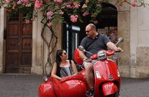 Vespa Sidecar Tour In Rome with Pickup, Drop-off, Gelato included