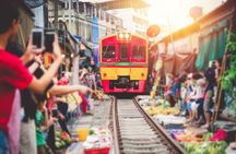 Maeklong Railway and Damnoen Saduak Floating Market Tour