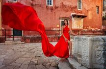 Corfu Flying Dress Photoshoot with Professional Photographer