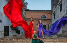 Corfu Flying Dress Photoshoot with Professional Photographer