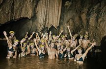 Zipline Dark cave & Paradise cave: Full-day Exploration 
