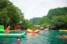 Zipline Dark cave & Paradise cave: Full-day Exploration 