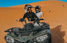 Quad Riding in Sand Dunes Merzouga Erg Chebbi Desert 