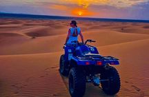 Quad Riding in Sand Dunes Merzouga Erg Chebbi Desert 