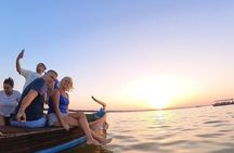 Excursion to the lagoon, sunset and boat ride.