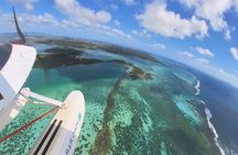 Seaplane Tours over the turquoise lagoon of the East of Mauritius