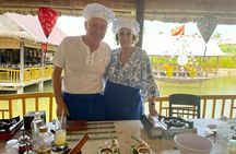Market Visit, Coconut Basket Boat Ride and Cooking Class