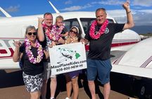 Maui-PRIVATE-Air Tour: Volcano Lava & Jungle Waterfalls (2-5 Max)