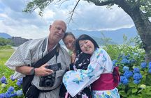 Private Mt.Fuji Kimono costume Photo Tour with Hotel Pick-up