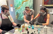 Resin Artwork in a Nolita Artist's Studio