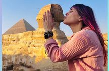 VIP tour to Giza pyramids, Sphinx, Camel ride, lunch, GEM museum