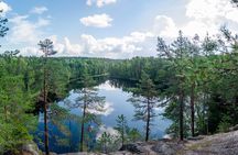 Helsinki: Nuuksio National park hiking with campfire lunch