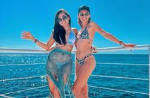 Luxury Cozumel Catamaran: Snorkel, Beach Club & Relaxation