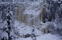 Korouoma- loop hiking to the magical frozen waterfalls 