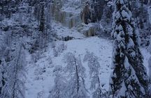 Korouoma- loop hiking to the magical frozen waterfalls 