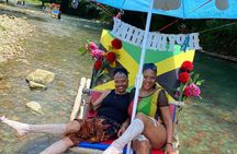 Bamboo rafting on the great river -Transportation only