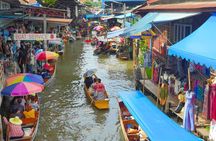 Maeklong Railway and Damnoen Saduak Floating Market Tour