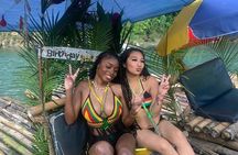 Bamboo Rafting, Limestone Massage and Hip Strip Private Tour