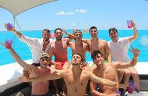 Private Isla Mujeres Catamaran Snorkeling & Open Bar Experience