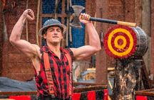 Lumberjack Show and Axe Throw Challenge