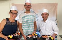Tsukiji Fish Market Guided Tour and Sushi Making with Pro Chef