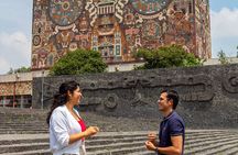 Guided Walking Tour Describing UNAM Murals and Revolution