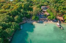 Enjoy a day on a private island in the Rosario Islands