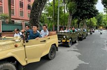 Hanoi Jeep After Dark Foodie Tour and Train Street Experience