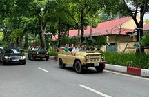 Hanoi Jeep After Dark Foodie Tour and Train Street Experience