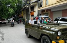 Hanoi Jeep After Dark Foodie Tour and Train Street Experience
