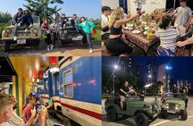 Hanoi Jeep After Dark Foodie Tour and Train Street Experience