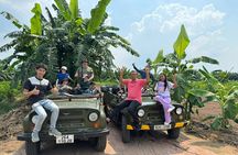 Hanoi Jeep Red River Delta Explore Rural Village See rice Paddies
