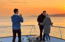 Bosphorus Sunset Cruise with Wine, Feel Special On A Luxury Yacht