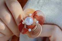 Camellia Jewelry: Bamboo Weaving for Brooch, Earring & Ring