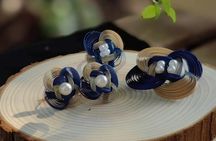 Camellia Jewelry: Bamboo Weaving for Brooch, Earring & Ring