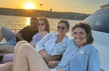 Istanbul Bosphorus Sunset Cruise with Wine on a Luxury Yacht