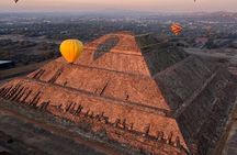 Flight EN Balloon + Breakfast EN Cave + Pick up CDMX + Pyramids