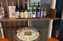 Casual Japanese SAKE tasting and snack experience in Kabukicho