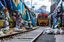 Half-Day Railway Market and Floating Market Tour in Thailand