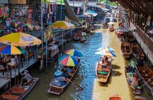 Half-Day Railway Market and Floating Market Tour in Thailand