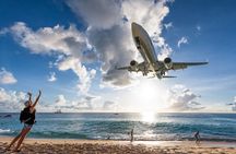 Plane Overhead Maho Beach Day