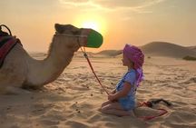 Private Evening Desert Safari with Camel Ride, SandBoard & BBQ
