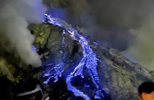 Mount Ijen Sunrise Trek :Blue Flames and Crater views