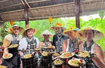 HoiAn:Making Lantern & Cooking Class-BasketBoat Ride,Crab fishing