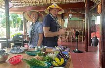 HoiAn:Making Lantern & Cooking Class-BasketBoat Ride,Crab fishing