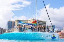 Board from Waikiki Beach for a scenic Sunset Sail on the Hāwea