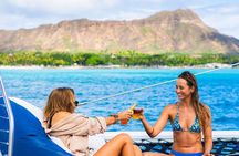 Board from Waikiki Beach for Aloha Hour Sail on Hāwea Catamaran
