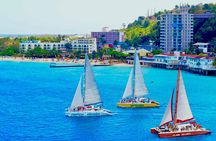 Bamboo Rafting and Party Catamaran Open Bar Cruise in Montego Bay